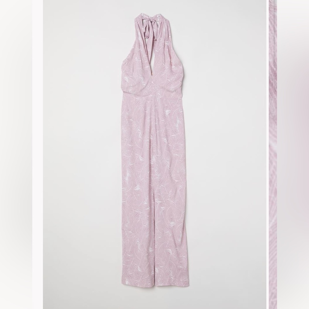 Light Purple Halter Top Jumpsuit